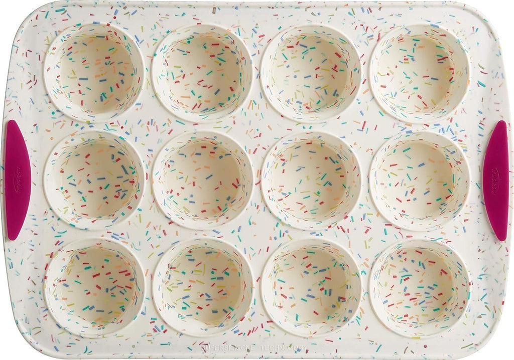 12-Cavity Silicone Muffin Mold V5082