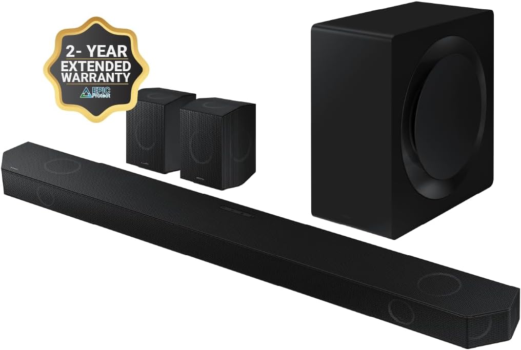 11.1.4ch Soundbar with Wireless Dolby Atmos Audio, Rear Speaker Included Q351