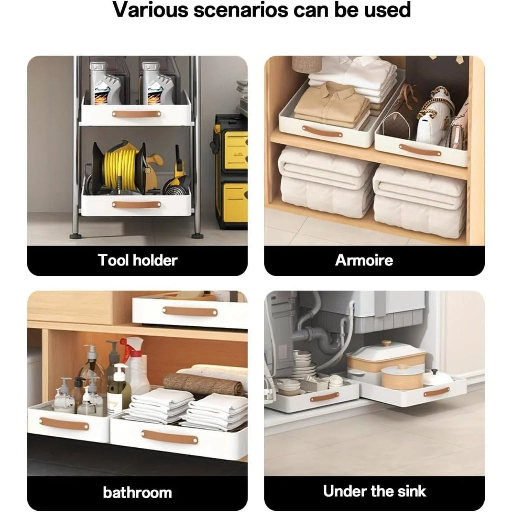 Heavy Duty Pull Out Cabinet Organizer Drawer Storage Shelf M280