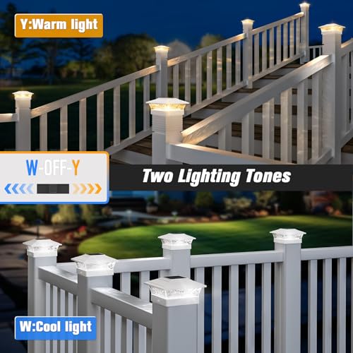 12 Pack Solar Post Cap Lights for 4x4 Posts O596174