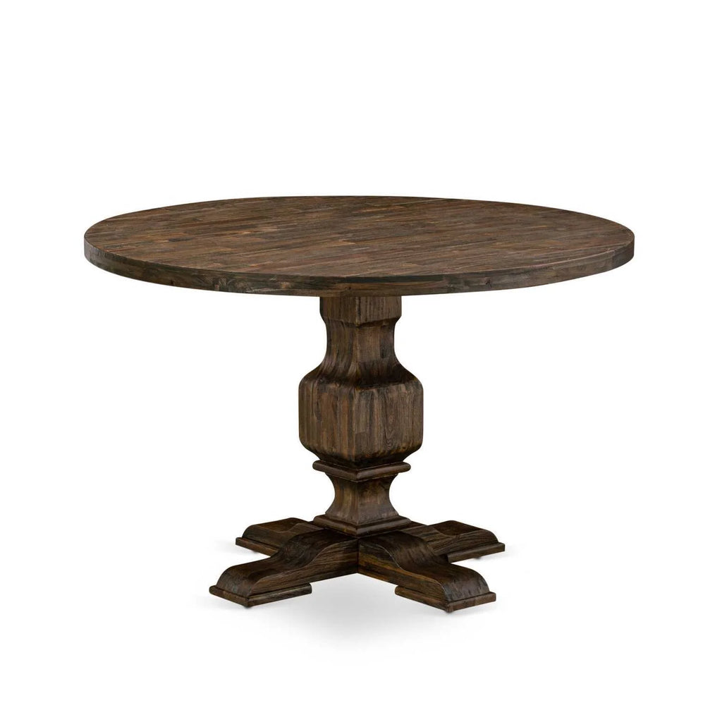 7 Piece Wood Dining Set with 6 Chairs N28316
