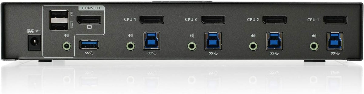 4-Port 4K UHD DisplayPort KVMP with Wireless Keyboard and Mouse Z94541