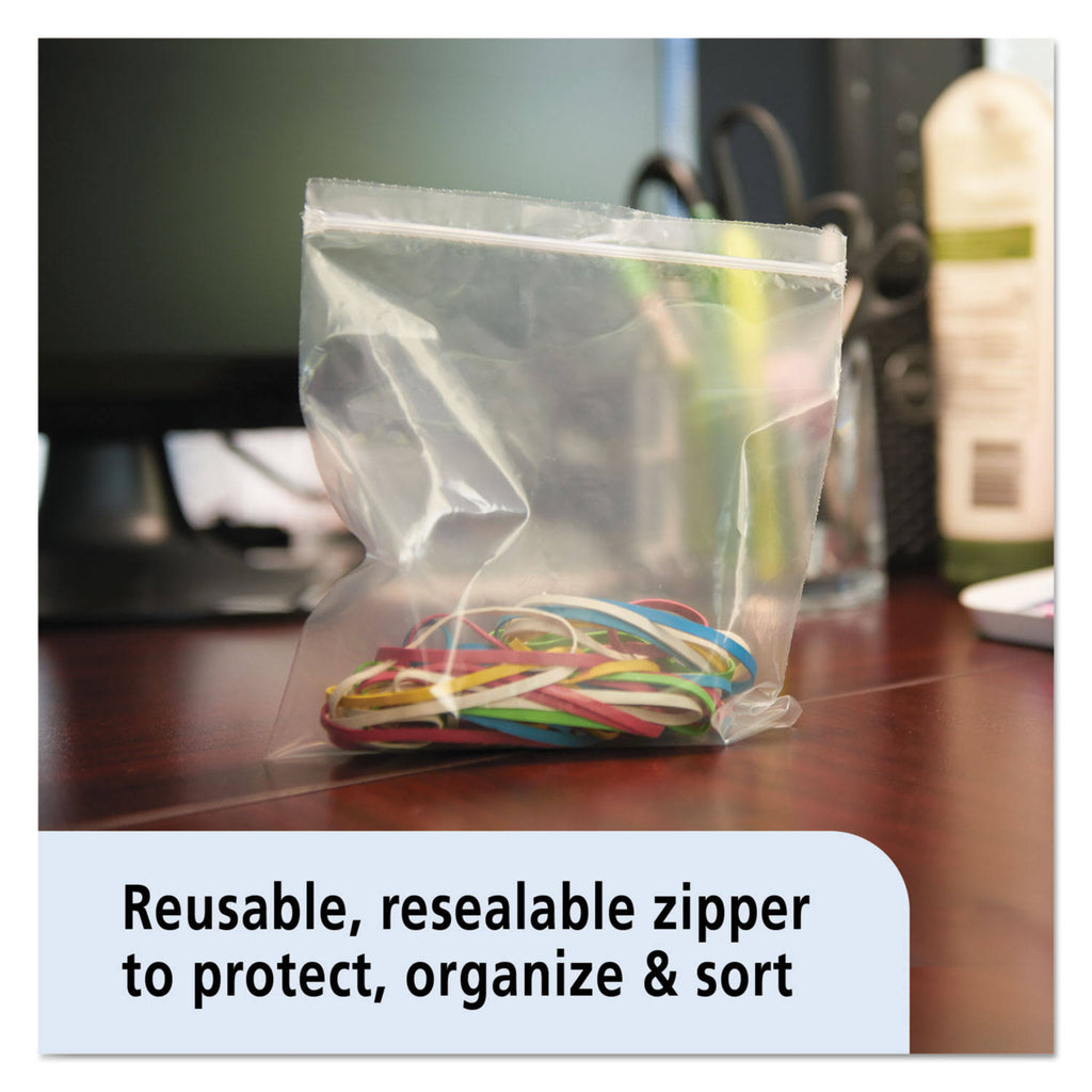 Clear 6 x 6 Zipper Seal Closure Bags, 1000/Carton K409