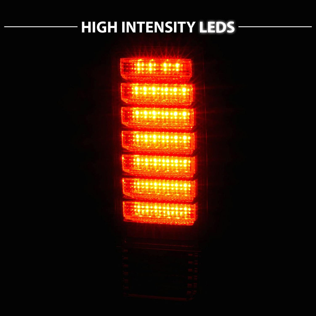 Red/Clear LED Brake Turn Signal Tail Lights Set for Hummer H2 F62176