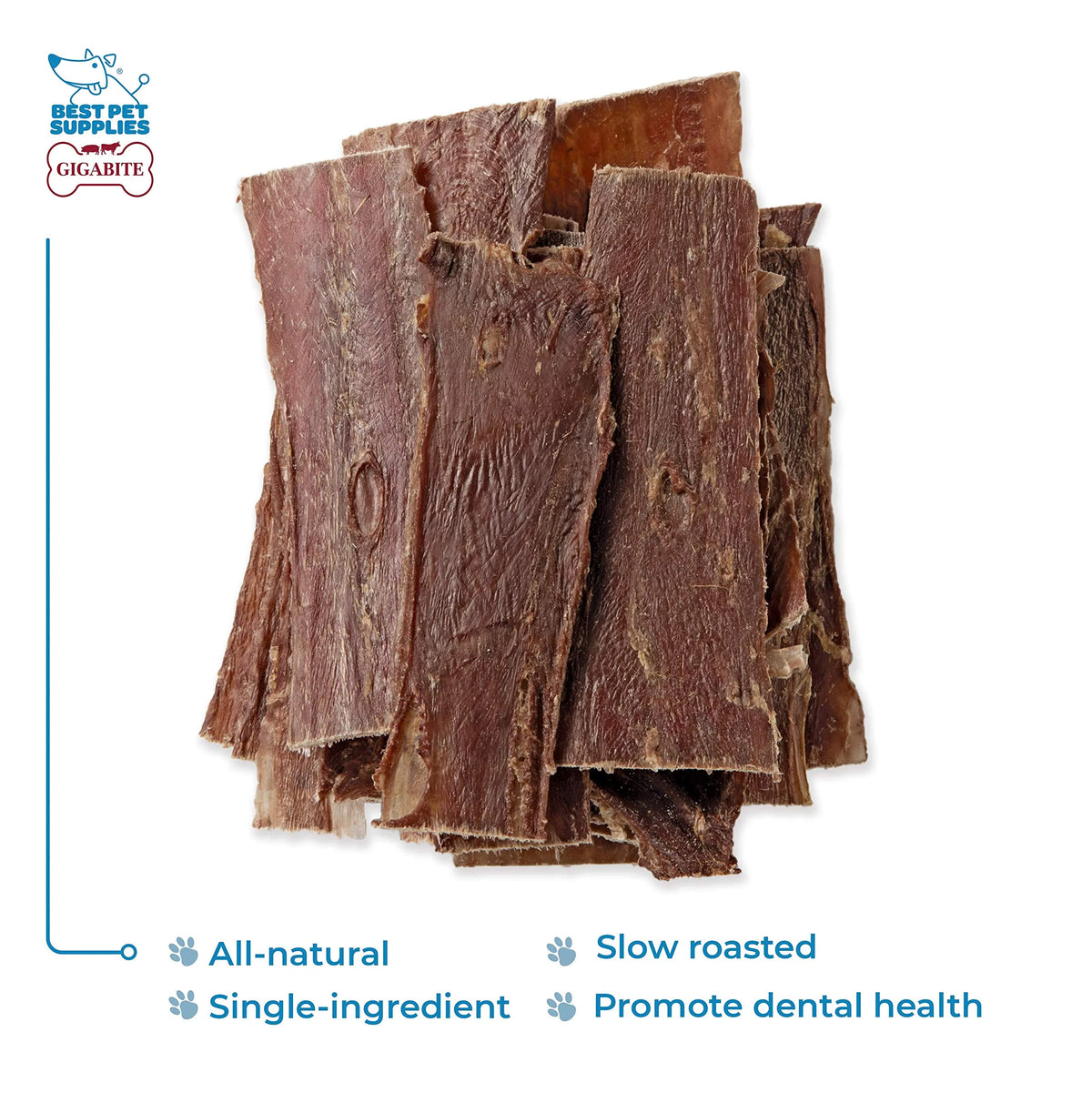 6 Inch Beef Gullet Jerky Strips Dog Treat 25 Pack Z940