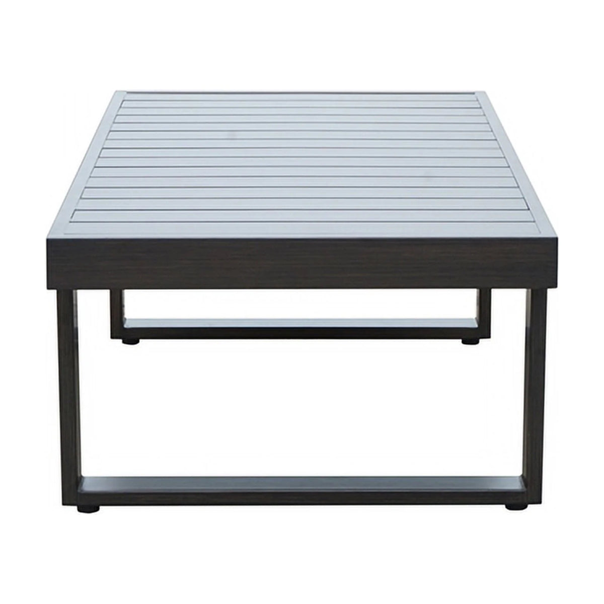 Brown Aluminum Patio Cocktail Table R723