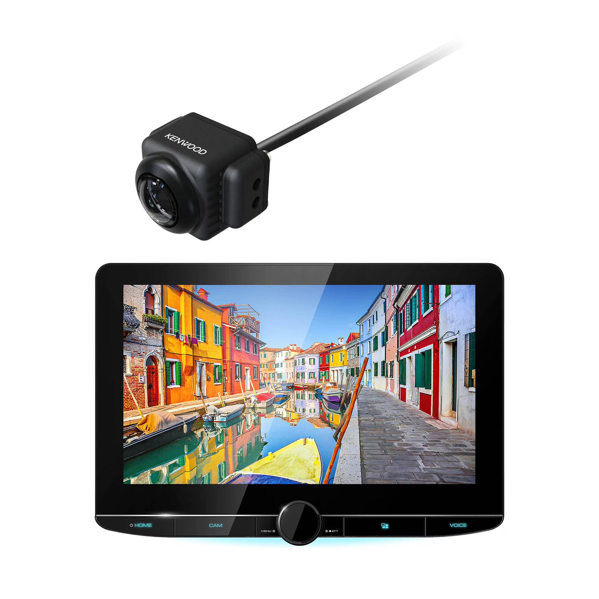 10.1" Floating Panel Digital MultiMedia Receiver with Backup Camera B497