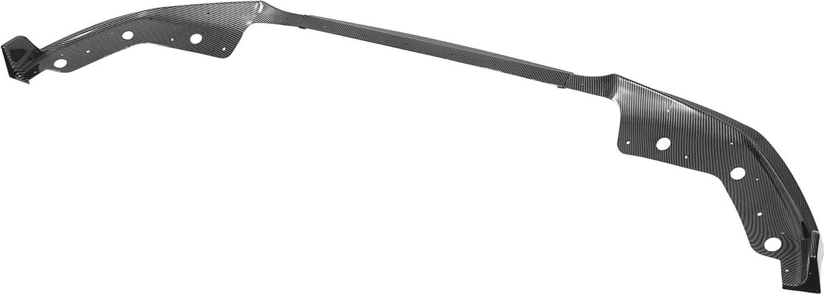 Black Front Bumper Lip Splitter Set Carbon Fiber Pattern J383168