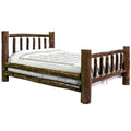 Twin Bed with Laser Engraved Moose O881268