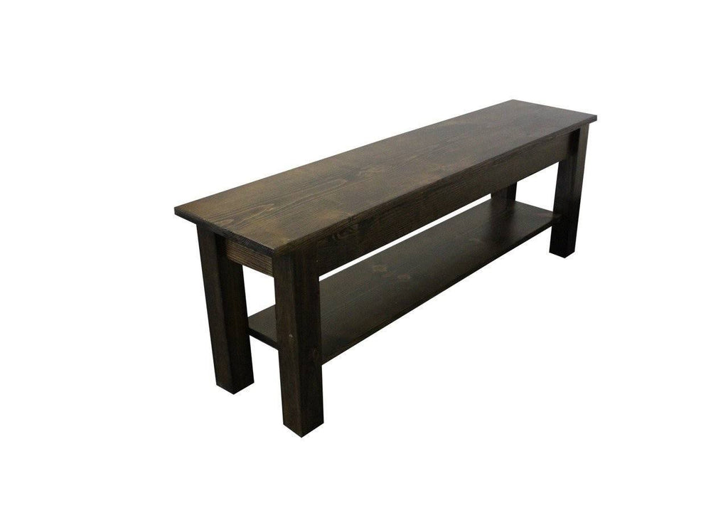 Bench with Shelf 72 Inches Z6375