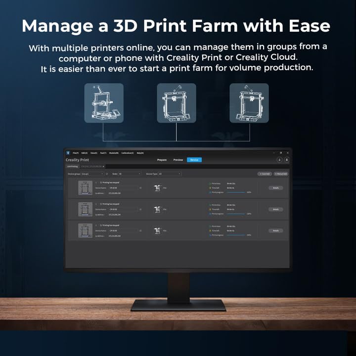 3D Printer with 600mm/s Printing Speed and Auto Leveling U511640