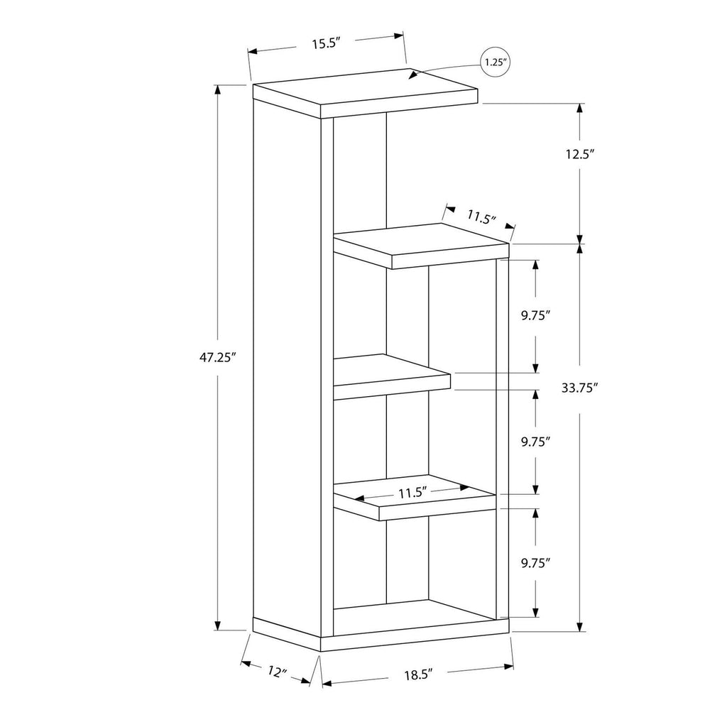 Brown Accent Bookcase W221384