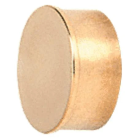 Satin Brass Flat End Cap for Round Tubing D9308