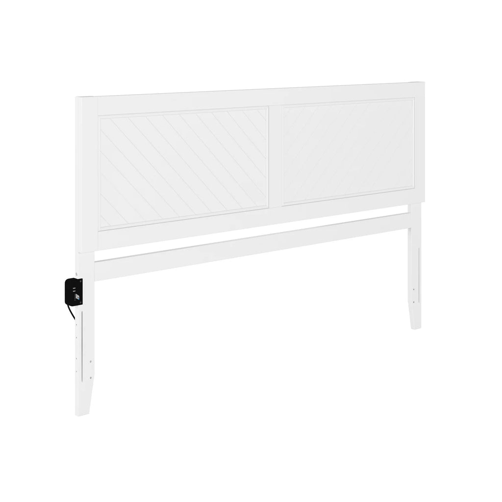 Solid Wood King Size Headboard in White S223