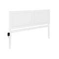 Solid Wood King Size Headboard in White S223