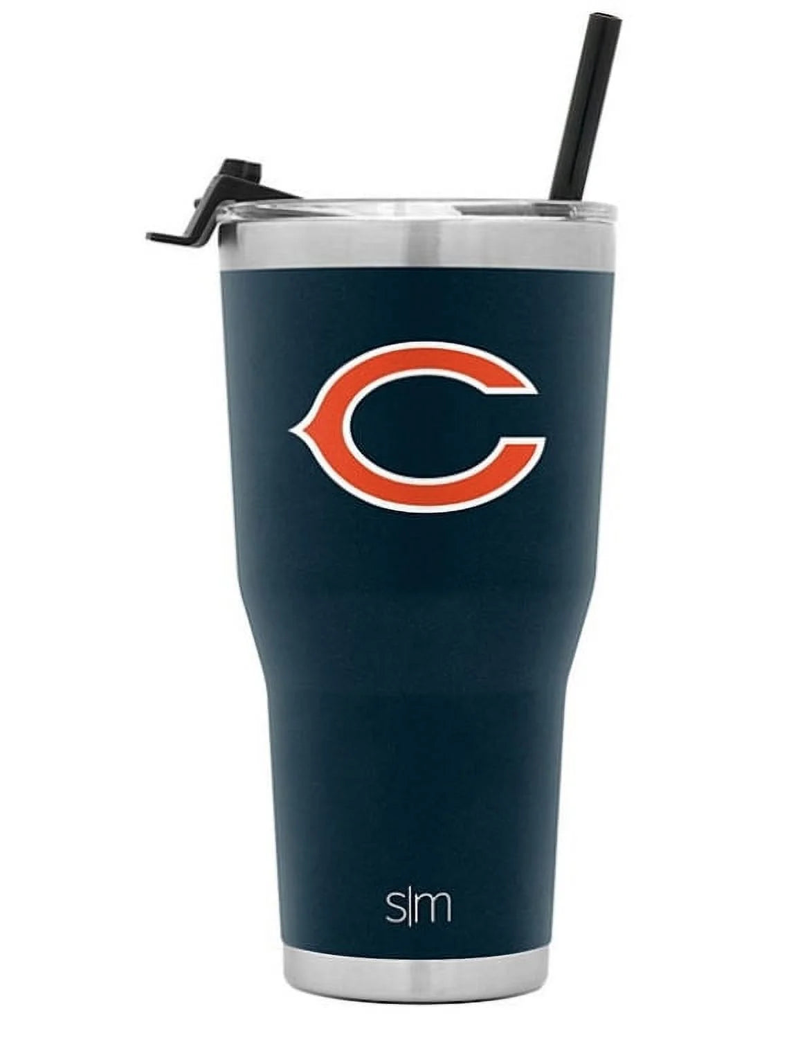 2-Pack Insulated Stainless Steel Tumbler with Flip Lid and Straw 30oz Q9605