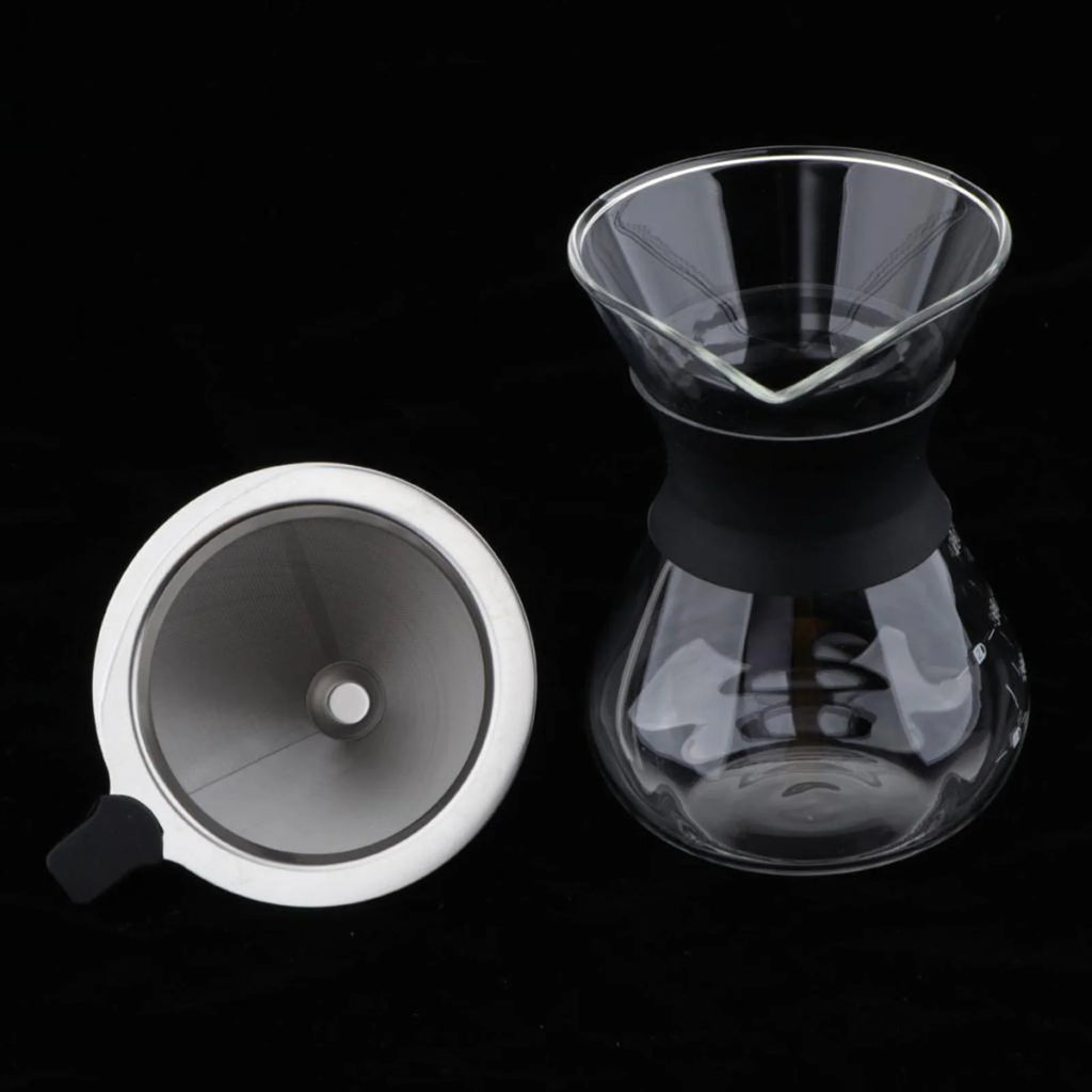 Glass Coffee Pot Coffee Brewer with Stainless Steel Filter, 14 Ounce Z666