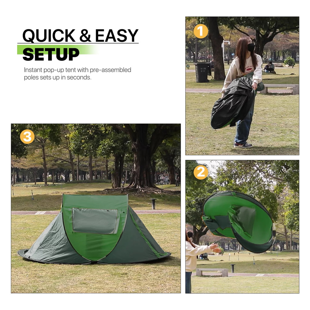 3 Person Pop Up Camping Tent B368653