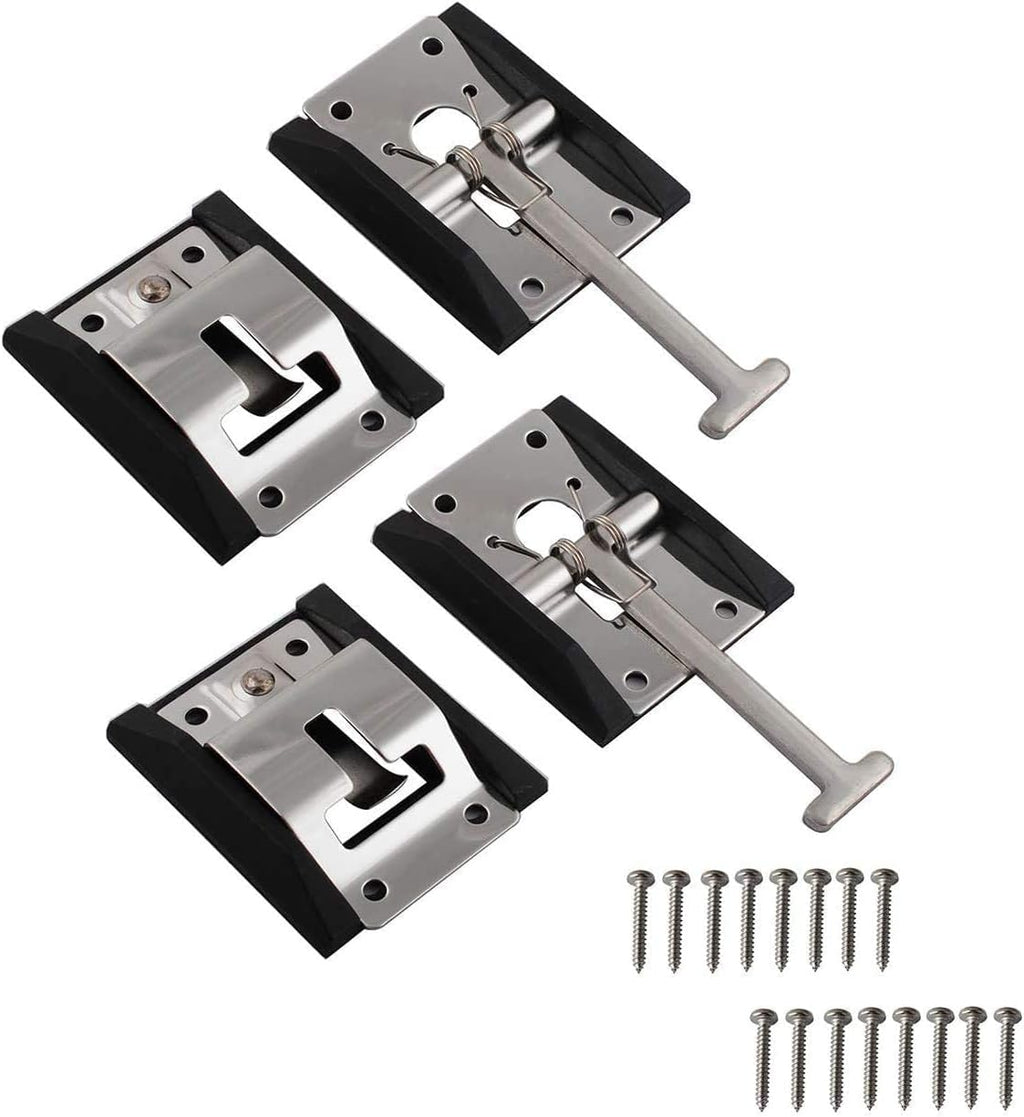 Rv Door Holder Metal T-Style Entry Door Catch 2 Pack with 16 304 Stainless Steel Screws Z614