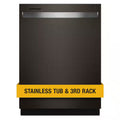 Black Stainless Built-In Tall Tub Dishwasher with Third Level Rack C574542