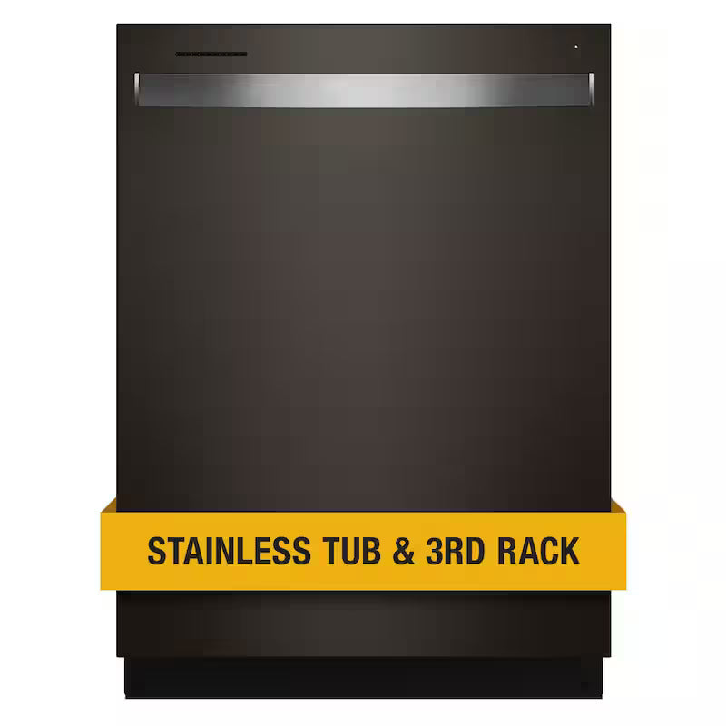 Black Stainless Built-In Tall Tub Dishwasher with Third Level Rack C574542