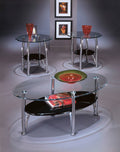 Chrome Finish Occasional Table Set of 3 S82482