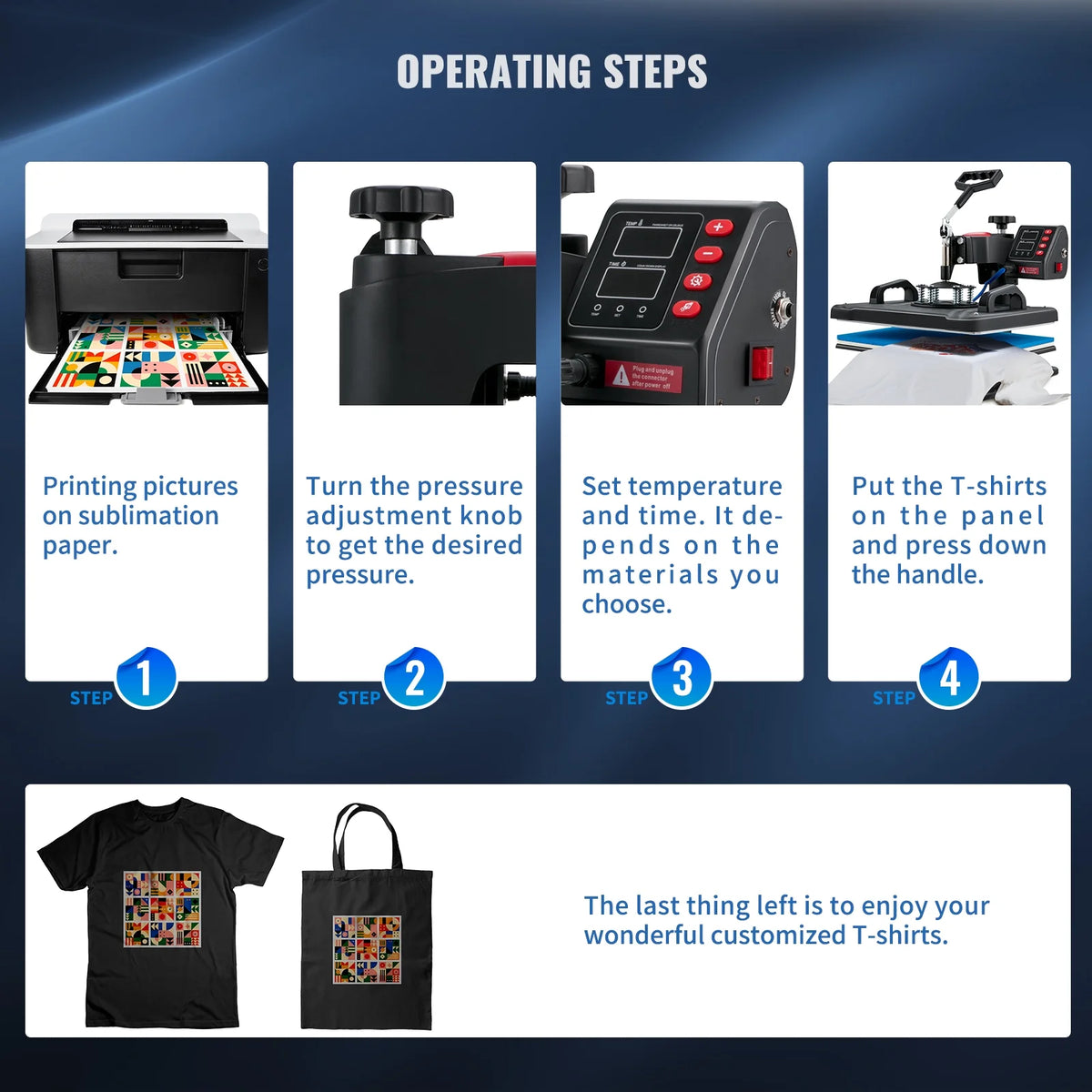 12x15inch 5IN1 Clamshell Sublimation Heat Press Machine with Teflon Coated Y705190