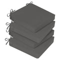 Waterproof Outdoor Chair Cushions Set of 4 Navy Blue D37289