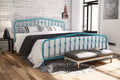 King Sea Blue Metal Bed E4951