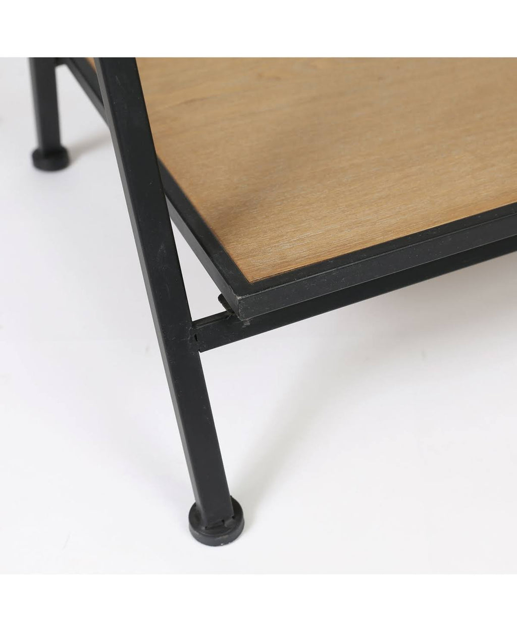 Wood and Metal Four-Tier Etagere Bookcase F740