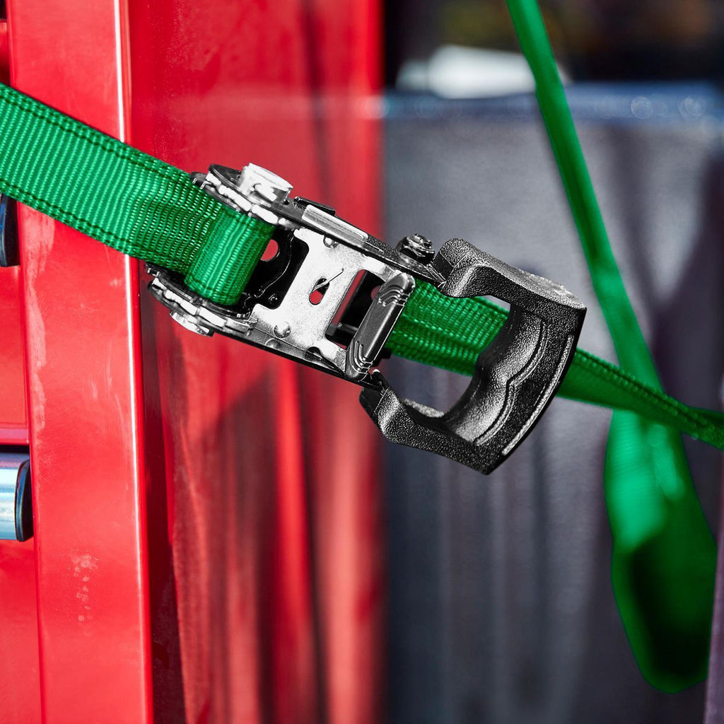 700 lb. Capacity 1-1/4 in. x 16 ft. Ratcheting Tie-Downs, 2-Pack Z5584