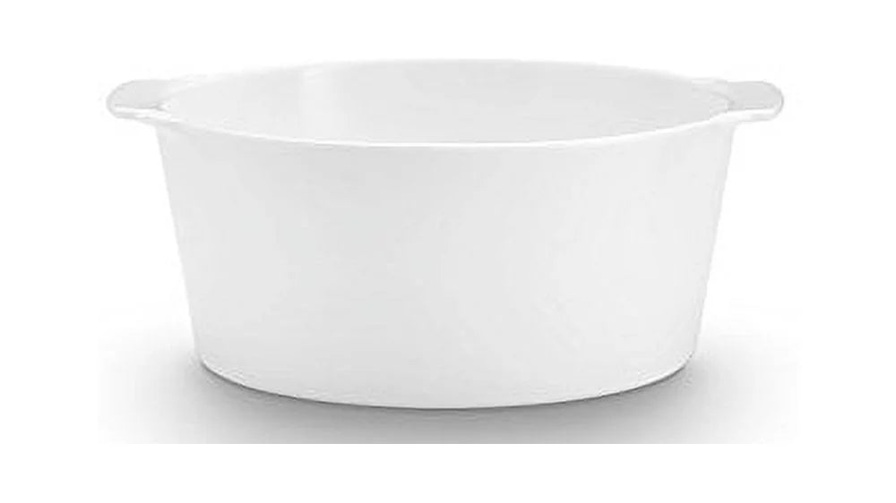 White Porcelain Deep Casserole O602