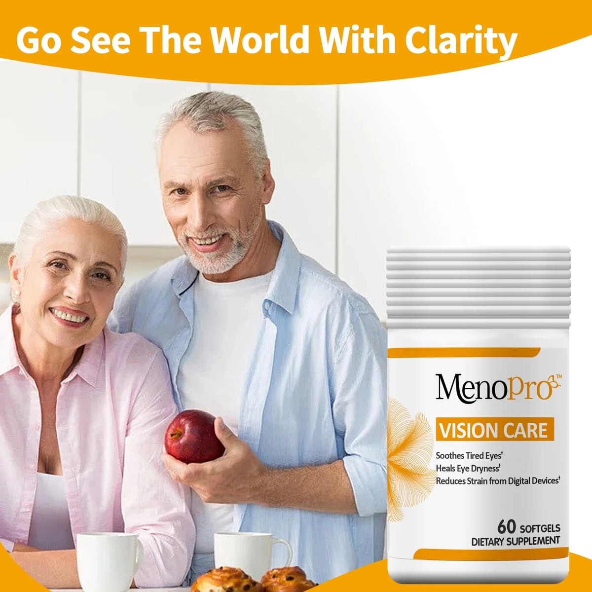 Vision Care Softgels, Lutein, Zeaxanthin, Astaxantin, Hyaluronic Acid, Omega 3, Zinc, Copper, Vitamin C, Vitamin E, 60 ct C7424