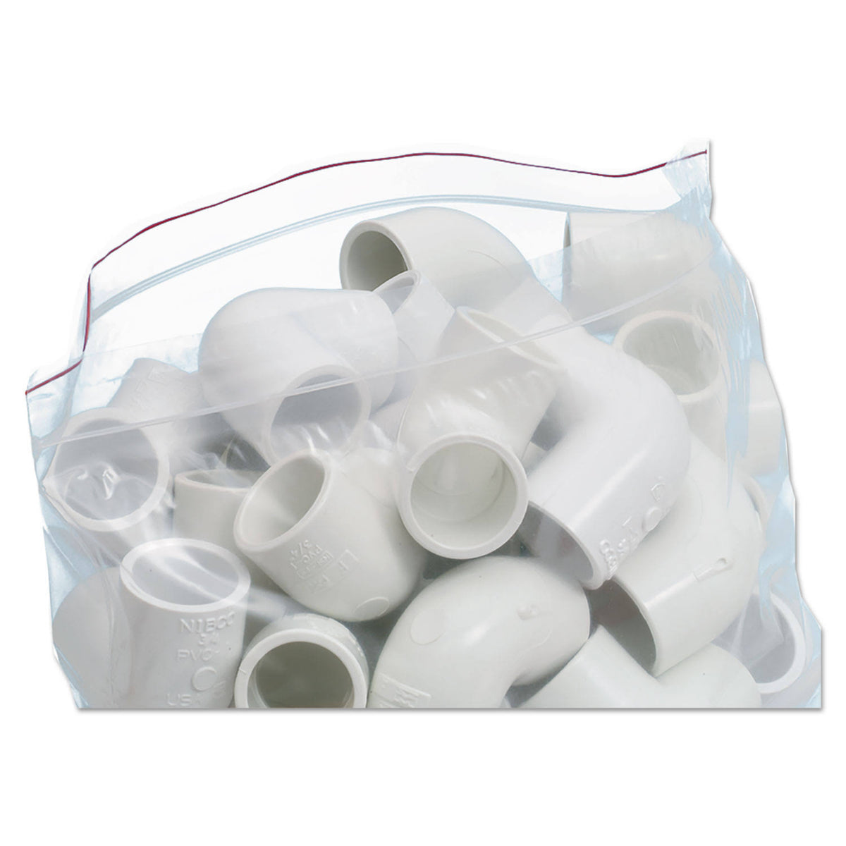 Clear 6 x 6 Zipper Seal Closure Bags, 1000/Carton K409