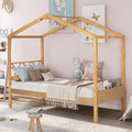 Twin Size Wood House Bed with Storage Space R82608
