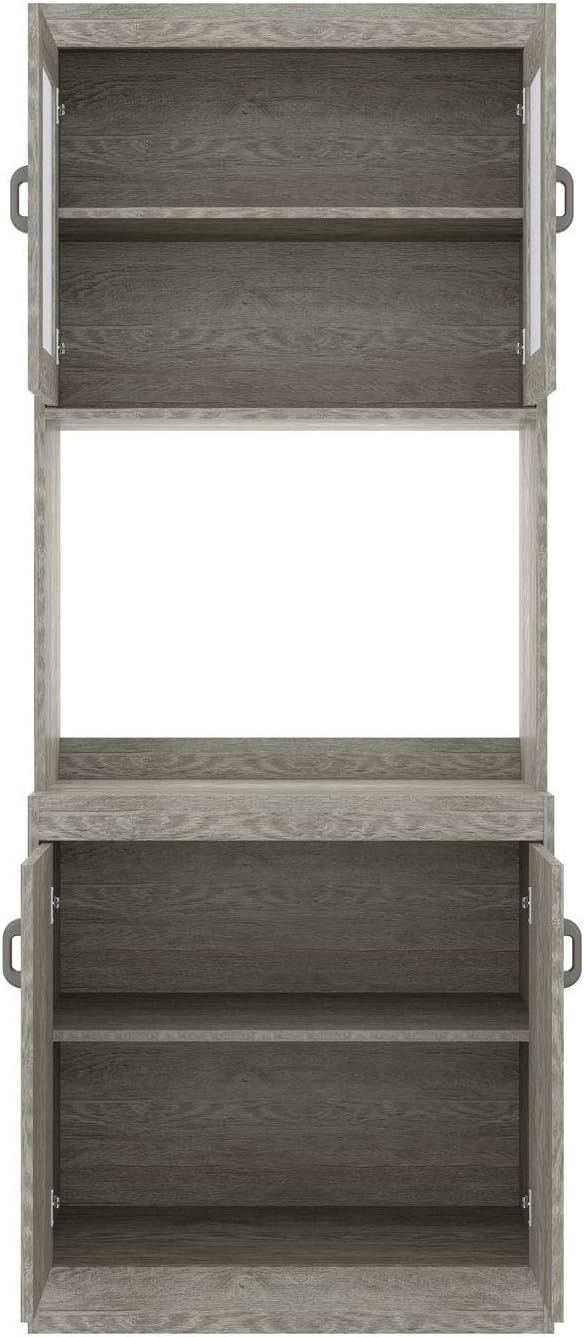 Microwave Cabinet with Double Glass Doors Z8051