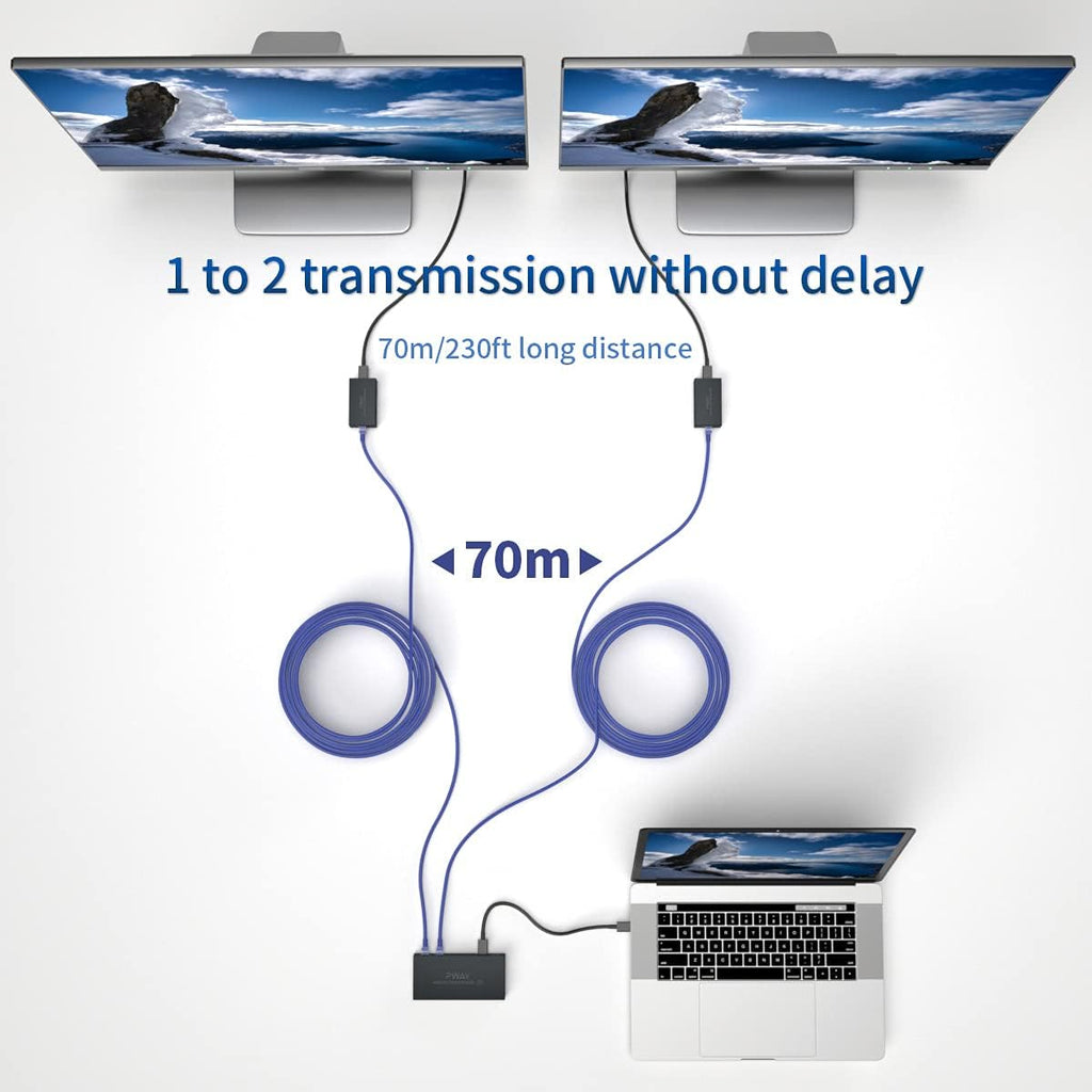 HDMI Extender Splitter 1x2 4K 30Hz L106