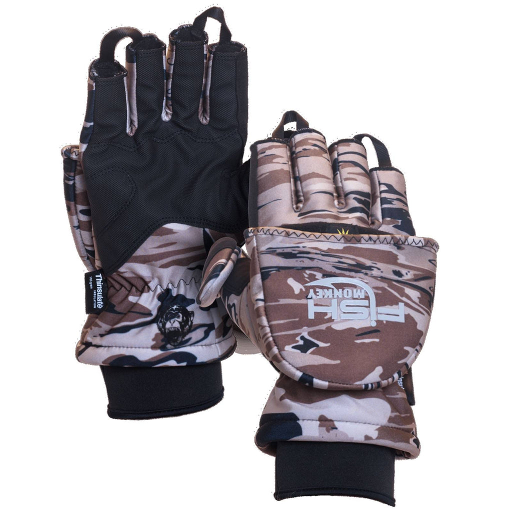 Insulated Camo Fishing Gloves Q157039