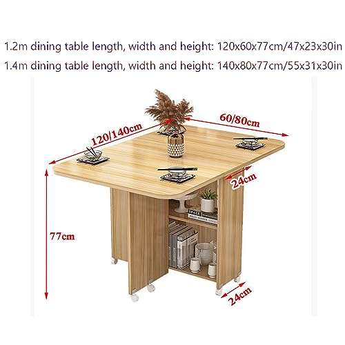 Extendable Wood Dining Table 140cm G1426