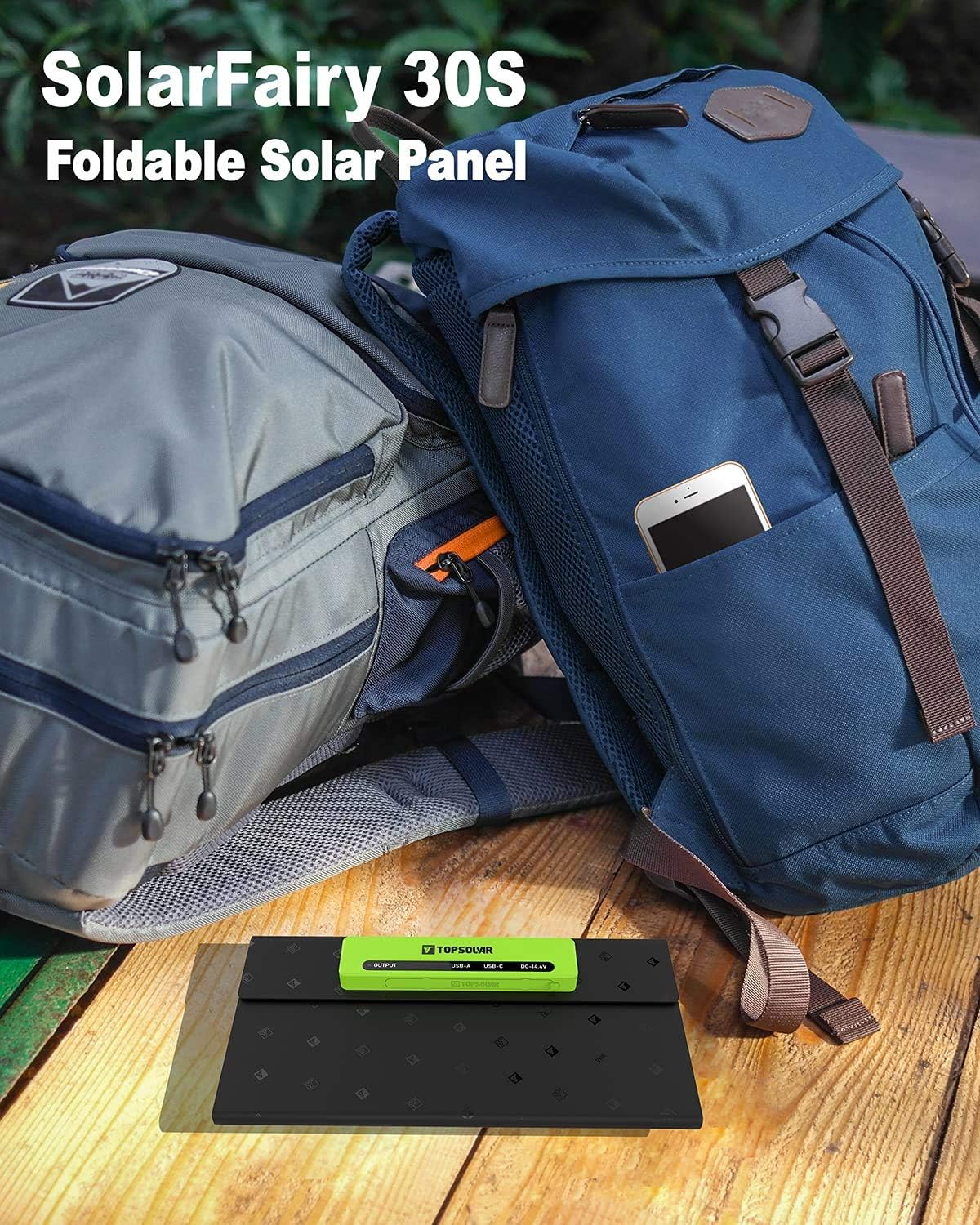 Foldable Solar Panel 30W Portable Battery Charger Kit P370