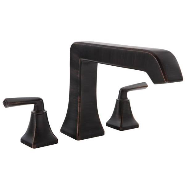 Polished Nickel Roman Tub Filler Faucet Double Handle C6997