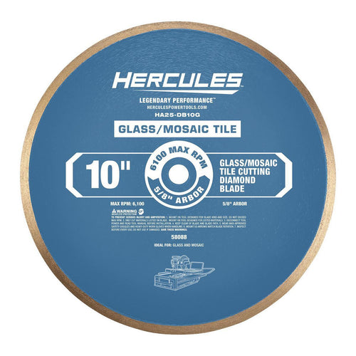 10 in. Glass and Mosaic Tile Diamond Blade H696