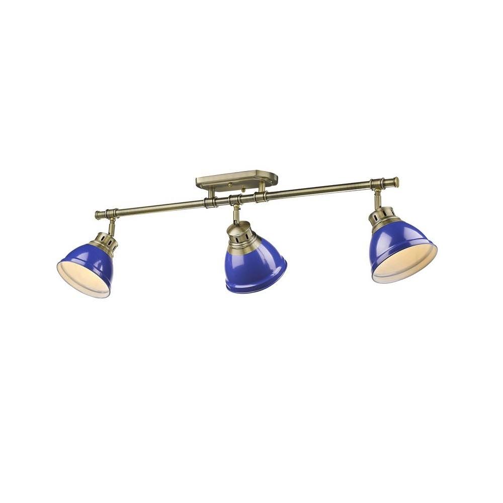 Matte Black Semi-Flush Track Light T430