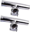 2Pcs 316 Stainless Steel Fishing Rod Holder Clamp-on 1-1/4 to 2 Rails A9423