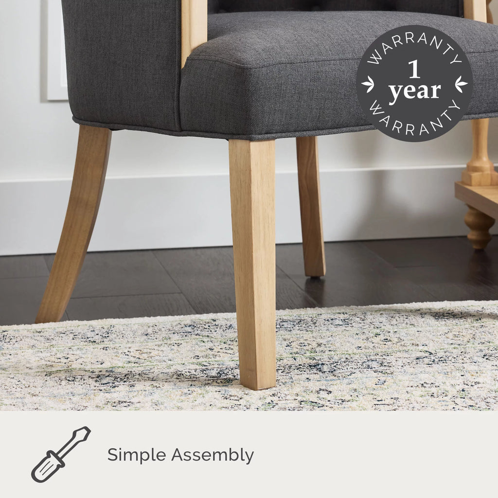 Charcoal Upholstered Accent Chair X73459