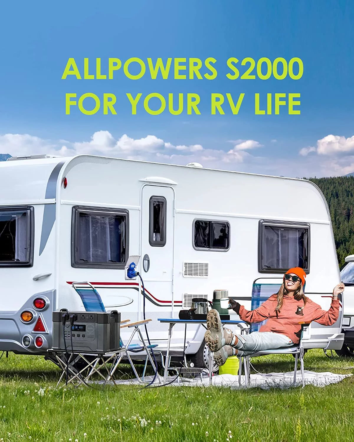 Portable Power Station 1500Wh 2000 Watts V75350
