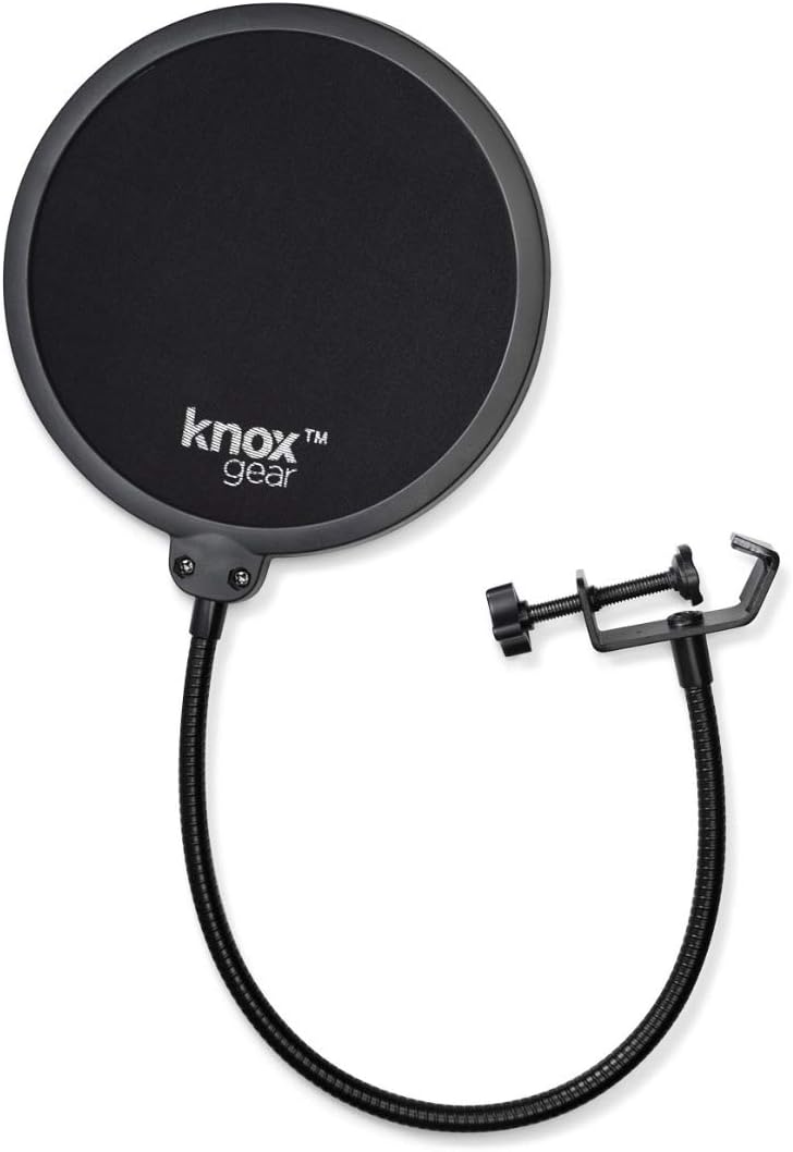 USB Microphone with Boom Arm, Shock Mount and Pop Filter (5 Items) O557