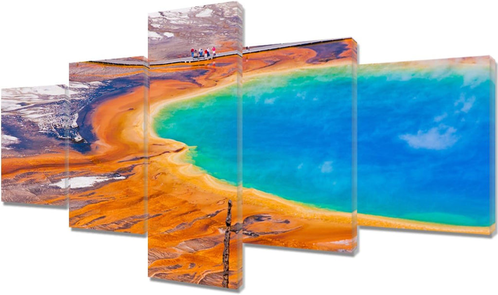 5 Piece Framed Canvas Landscape Art (60''Wx32''H) C434