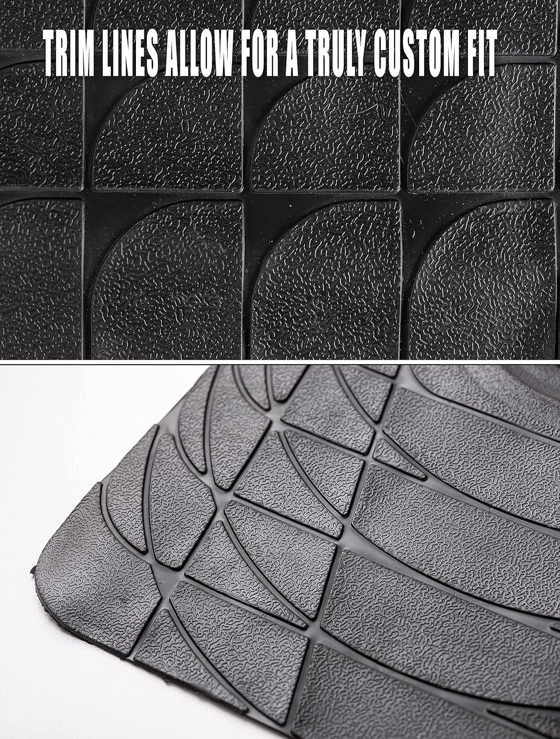 Black Rubber Trunk Mat 44'' x 54.3'' N585