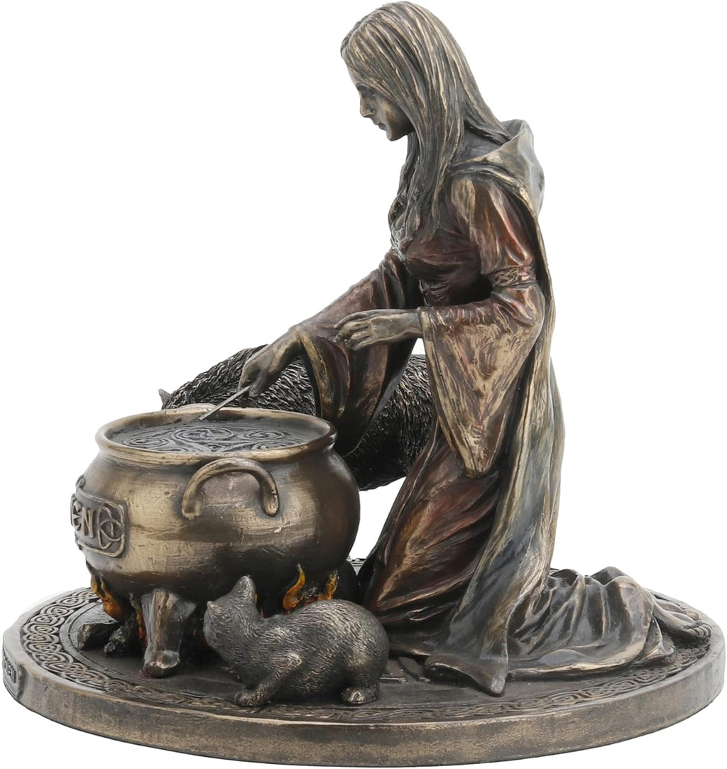 6.25 Tall Cold Cast Resin Antique Bronze Finish Statue Figurine Z28247